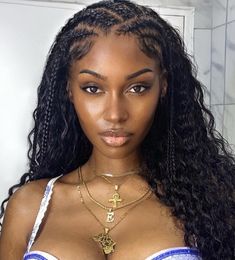 Half Braided Hairstyles, Vacation Hairstyles, Protective Hairstyles Braids, Pretty Braided Hairstyles, Hairdos For Curly Hair, Braids With Curls, Natural Hair Braids