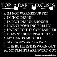 the top 10 darts exercises for beginners to play in their own game, including drinking and