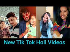 four different pictures of people with their faces covered in fake paint and the words new tik tok hoi videos