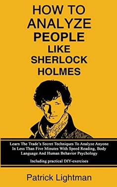 the book cover for how to analize people like sherlock holmes