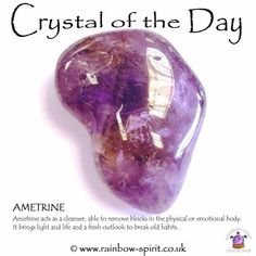 Ametrine Ametrine Crystal Meaning, Learning Crystals, Types Of Purple, Ametrine Crystal, Purple Gemstones, Crystal Uses