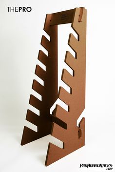 an abstract sculpture made out of cardboard with the word'pro'printed on it