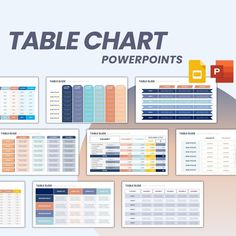 table chart powerpoint presentation template