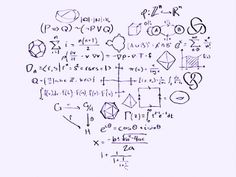 a heart made up of many different types of numbers and symbols in the shape of a heart