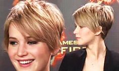 Katie Holmes Pixie Haircut, Katie Holmes Short Hair Bob, Jennifer Lawrence Pixie, Jennifer Lawrence Short Hair, Kristen Wig Short Hair, Kaley Cuoco Short Hair Grow Out, Ginnifer Goodwin Pixie Back, Jen Lawrence, Jennifer Lawrence Hair