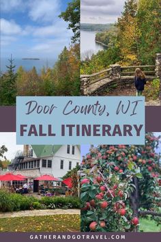 the door county, n j fall itinerary is full of things to see and do