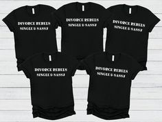 Matching Divorced Party Shirts Funny Divorce Shirt Newly - Etsy Divorced Party, Funny Divorce, Divorce Celebration, Newly Divorced, Group Shirts, Shirts Funny, Funny Shirt, Party Shirts, Funny Shirts