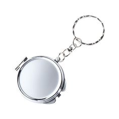 a mirror keychain is shown on a white background