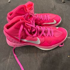 Never Worn Hot Pink Basketball Shoes, Sporty Pink Basketball Shoes For Spring, Pink Round Toe Basketball Shoes For Spring, Spring Synthetic Basketball Shoes With Round Toe, Synthetic Round Toe Basketball Shoes For Spring, Pink Basketball Shoes, Pink Basketball, Phone Holster, Shoe Inspo