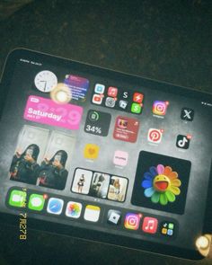 an ipad with many different app icons on it