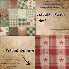 an old fashioned quilt with different patterns and numbers