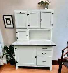 Hoosier Cabinet Customizable Choose Your Color - Etsy Hoosier Cabinet Redo, Hoosier Cabinets For Sale, Hoosier Cabinet Ideas Farmhouse, Hosier Cabinet, Hoosier Cabinet Decorating Ideas, Hoosier Cabinet Makeover, Sellers Cabinet, Antique Hoosier Cabinet, Hoosier Cabinets