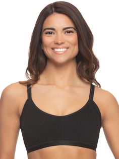 Looking for support without harsh wires? Say hello to this wire-free seamless bra. Complete with a hook and eye back closure, you’ll stay secure while enjoying soft fabric with just the right amount of stretch. | Felina | Wire Bra | Black Warm Neutral | Large Wire Bra, Seamless Bra, Wireless Bra, A Hook, Say Hello, Soft Fabric, Soft Fabrics, Sports Bra, Bra