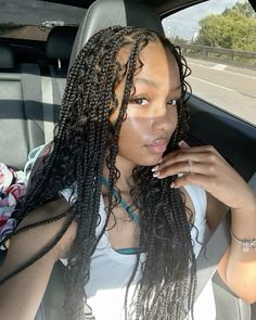 Captain Buggy, Boho Knotless, Pretty Braids, Bohemian Braids, Goddess Braids Hairstyles, Cute Box Braids Hairstyles, Quick Braided Hairstyles, Braided Hairstyles For Teens