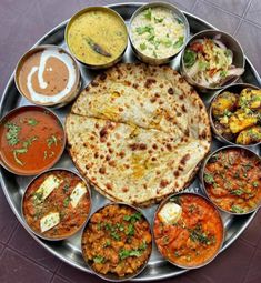 a platter filled with lots of different types of food