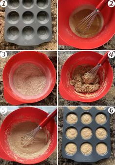 step by step instructions on how to make cupcakes in a muffin pan