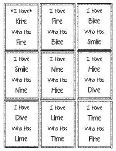 printable worksheet to teach students how to say i have who has time