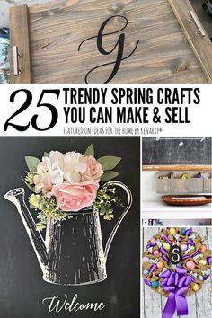 25 trendy spring crafts you can make and sell