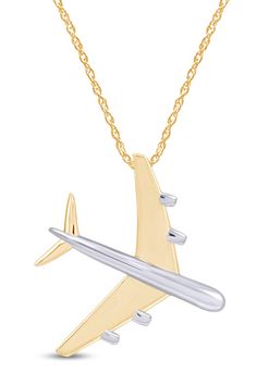 PRICES MAY VARY. Adds A Touch Of Nature-Inspired Beauty To Your Look 14k Yellow Gold Over Sterling Silver Two Tone Airplane Pendant Necklace Makes a Standout Addition to Your Collection This Pendant suspends along an 18.0-inch Rope chain that secures with a spring-ring clasp. Unique style & intricate workmanship make these pendant a true masterpiece. This pendant can be worn on any special occasion. Perfect gift idea for Christmas, party, wedding, engagement, anniversaries, graduations, birthday Airplane Pendant, Gold Plated Silver, Rope Chain, Spring Rings, Party Wedding, Nature Inspired, Christmas Party, Womens Jewelry Necklace, Shoes Jewelry