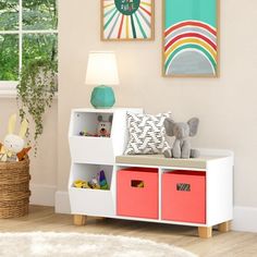 a child's room with toys and decor