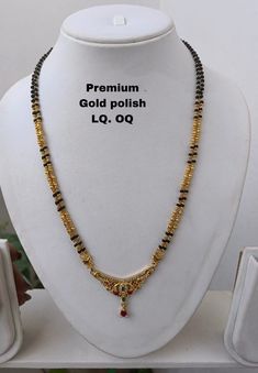 Pustelatadu Designs Gold, Black Beads Jewellery, Small Mangalsutra, Baby Murugan, Gold Black Beads, One Gram Gold Jewellery, Mango Haram, Ruby Jewelry Necklaces, Mangal Sutra