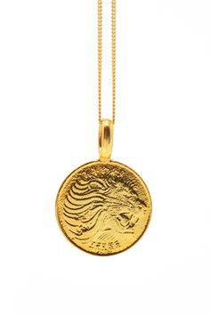 THE ETHIOPIA Lion Coin Necklace Ethiopia Jewelry, Ethiopian Wedding, Roaring Lion, Gold Coin Necklace, Egyptian Jewelry, A Farmer, Lion Of Judah, Royal House, African Jewelry