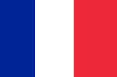 the flag of france is shown in red, white and blue