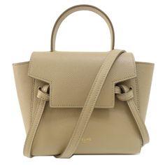 Used Celine Nano Belt Bag Handbag Calfskin Women's (Sku: Gzl131on) === General === Brand : Celine === Design === Type : Handbag Material : Leather Leather/Fur Type : Calfskin Color : Beige Closure : Zipper Gender : Women === Size === Size (Hxwxd) : 16cm X 21cm X 8cm / 6.29'' X 8.26'' X 3.14'' Handle Length : 17cm / 6.69'' Strap Length : 97cm - 121cm / 38.18'' - 47.63'' === Included Items === Accessories : Shoulder Strap Accessories Notice : Before Purchasing, Please Refer To The Images Of The Ac Celine Nano Belt Bag, Celine Handbags, Celine Bag, Belt Bag, Luxury Branding, Calf Skin, Bags Handbags, Bags Designer, Shoulder Strap