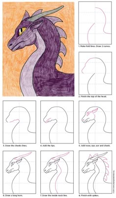 how to draw a dragon with pencils and paper - step by step instructions for kids