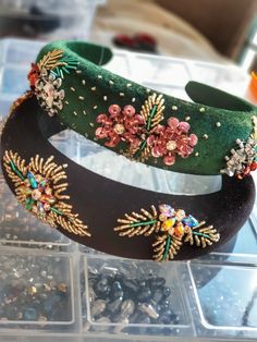 Beaded Headband Diy, Hand Embroidery Kit