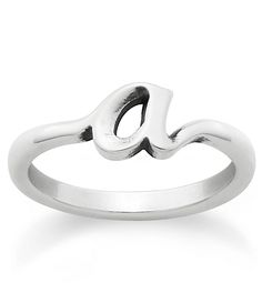 James Avery Sterling Silver Script Initial Ring Rings James Avery, Silver Elegant Initial Ring With Name Detail, Elegant Silver Initial Ring With Name Detail, Elegant Silver Initial Ring With Name, Elegant Silver Initial Ring, Initial Rings, James Avery Rings, James Avery Charms, 4 Birthday