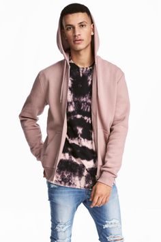 Sweatshirt jacket with a lined drawstring hood. Zip at front  side pockets  and ribbing at cuffs and hem. Brushed inside. H&m Sale, Old Rose, Sweatshirt Fabric, Mens Sweatshirts Hoodie, Hooded Sweatshirt, Hooded Jacket, Hooded Sweatshirts, Hoodies Men, Kids Fashion