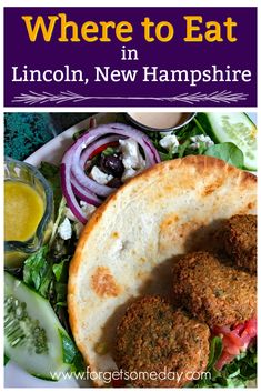 a plate with meatballs and salad on it