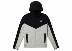 Check out the Nike Sportswear Tech Fleece Windrunner Full-Zip Hoodie Dark Grey Heather/Black/White available on @StockX Jordan 1 Green, Black Nike Tech, Tech Fleece Hoodie, Nike Sportswear Tech Fleece, Windrunner Jacket, Converse New, Packable Jacket, Nike Tech Fleece, Nike Tech