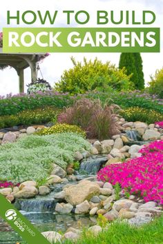 the cover of how to build rock gardens