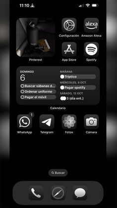 an iphone screen showing the settings and buttons for different things to see in the phone