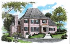 this is an artist's rendering of these victorian home plans