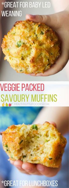 the recipe for veggie packed savory muffins