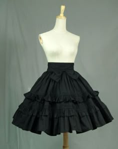 ad eBay - Find many great new & used options and get the best deals for Custom Made To Order bespoke Vintage High Waist Bow Ruffle Tutu Skirts New HL008 at the best online prices at eBay! Free shipping for many products! A Line Skirt Short, Mario Cosplay, Goth Wardrobe, Poofy Skirt, Feminine Clothing, Frilly Skirt, Gothic Skirt, Inspired Clothes, Fluffy Skirt