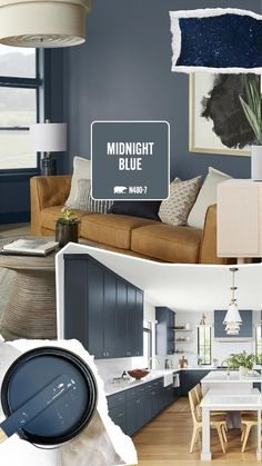 Midnight Blue is a hue that works in any room. Wherever and however you use this deep blue-gray, you’ll be over the moon.