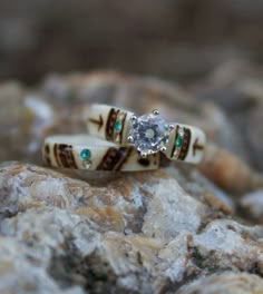 Antlered Doe, Deer Antler Wedding Rings, Antler Wedding Rings, Deer Antler Ring, Antler Jewelry, Antler Ring