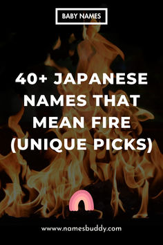 Japanese Names That Mean Fire