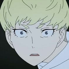 an anime character with blonde hair and blue eyes