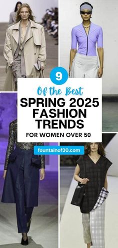 Here are 9 of the best spring fashion trends for women over 50 (and for women of any age)! #spring #fashion #over50 #style #runway Spring Fashion Trends, Second Skin, Spring Fashion, Over 50, 50 %, How To Wear, Fashion Trends