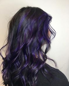 Violet Hair Color Ideas, Incredible Violet, Violet Hair Color, Purple Hair Streaks, Violet Hair Colors, Dark Purple Hair