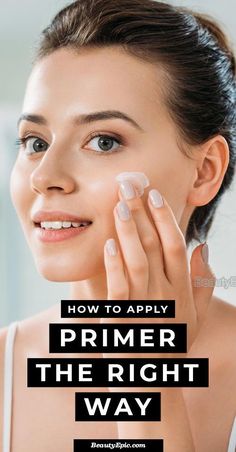 Primer How To Apply, When To Apply Primer, How To Put Primer On Face, Applying Primer To Face, How To Use Primer Makeup, How To Use Primer How To Apply, Where To Put Primer, Primer Makeup How To Apply, How To Apply Primer