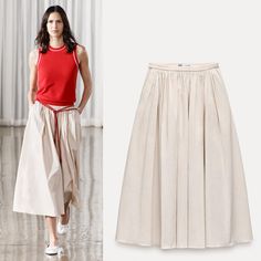 Zara Ruffly Ecru Skirt Size-Xs, S, M, L (Approximate Measurements: Waist: 15" / Length: 33") Brand New With Tag Outer Shell 98% Cotton 2% Elastane Zara Casual Tiered Skirt, White Zara Skirt For The Beach, Casual Cream Zara Skirt, Zara Beige Long Skirt, Zara Lined Midi Skirt, Zara Midi Skirt, Classic Style Outfits, Zara Skirts, Women Skirts Midi