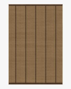 a brown rug with vertical stripes on it