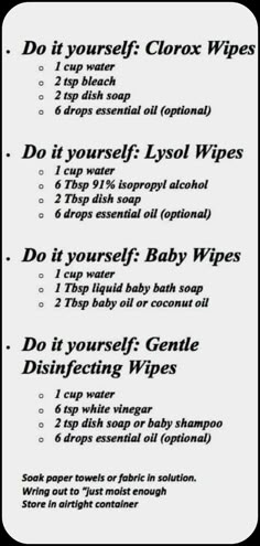 the instructions for how to use clorox wipes