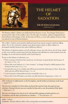 the helmet of salvation book cover with an image of a roman soldier in armor